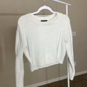 Kendall & Kylie Fluffy Cropped Sweater